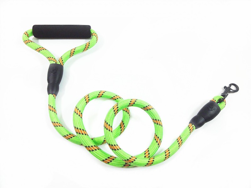 Reflective Waterproof Rope Cord Dog Leash Slip Lead Soft Padded Grip