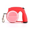 All-in-one Red Best Retractable Dog Leash Ultimate Multi-functional Design