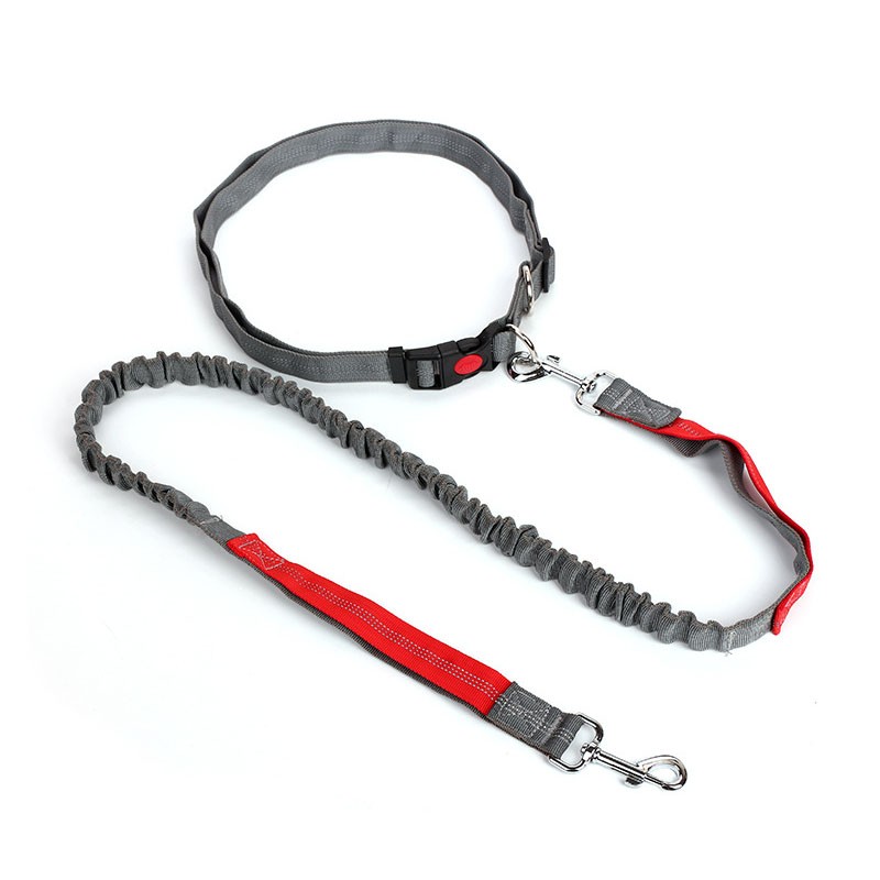 Hands Free Bungee Running Dog Leash Waist Belt Breathable Material