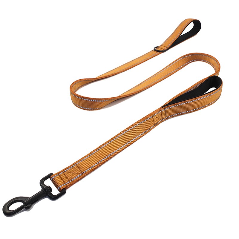 Reflective Nylon Heavy Duty Dog Leash with Traffic Handle Padded