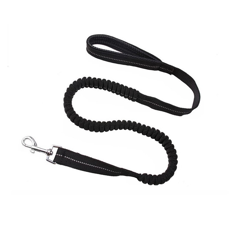 Elastic Reflective Bungee Dog Leash Lightweight Nylon Strap