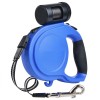 Durable Tangle Free Lighted Retractable Dog Leash Detachable Waste Bag Dispenser