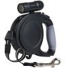 Heavy Duty Long Retractable Dog Leash with Flashlight Soft-Grip Safe Night Walking