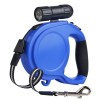 Smooth Working Long Retractable Dog Leash with Flashlight Gel-Cushioned Handle