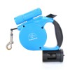 Durable Retractable Quick Release Dog Leash with Waste Bag Dispenser Light Up