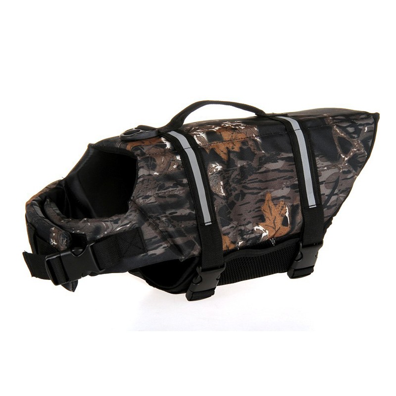 Dog Life Jacket Flotation Vest with Comfortable Form Fitting Foam for