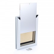 Large Dog Door | Magnetic Dog Door | Dog Door with Slide-in Panel and Security Locks for Home Safety