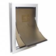 XL Dog Door | Magnetic Dog Door | Dog Door Heavy Duty Aluminum Frame with Double Flaps