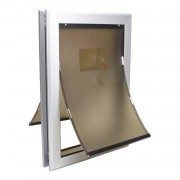 Large dog door | Dog Door | Locking Dog Door with Dual Flaps Aluminum Frame Strong Design