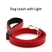 Comfortable Padded Dog Leash 4 ft Long LED Powered By Battery