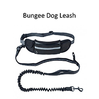 Hands Free Running Bungee Dog Leash with Waist Belt Pack Reflective Portable Design for Comfortable Use